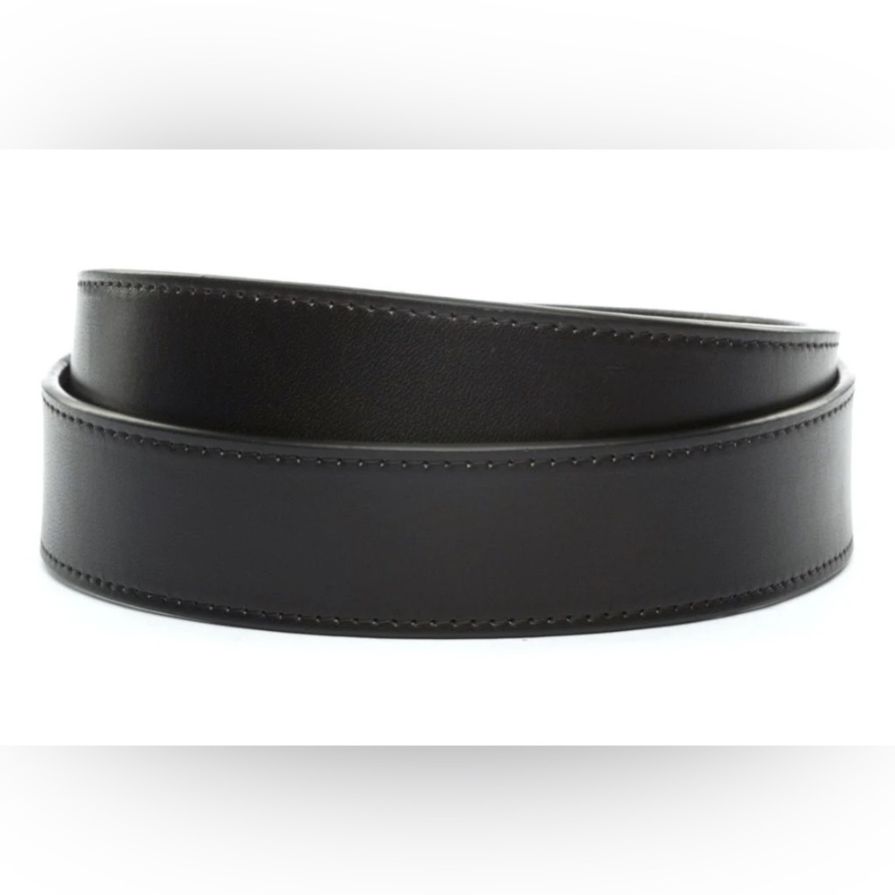 Anson 1.5" Black Vegetable Tanned Leather Strap (strap only)